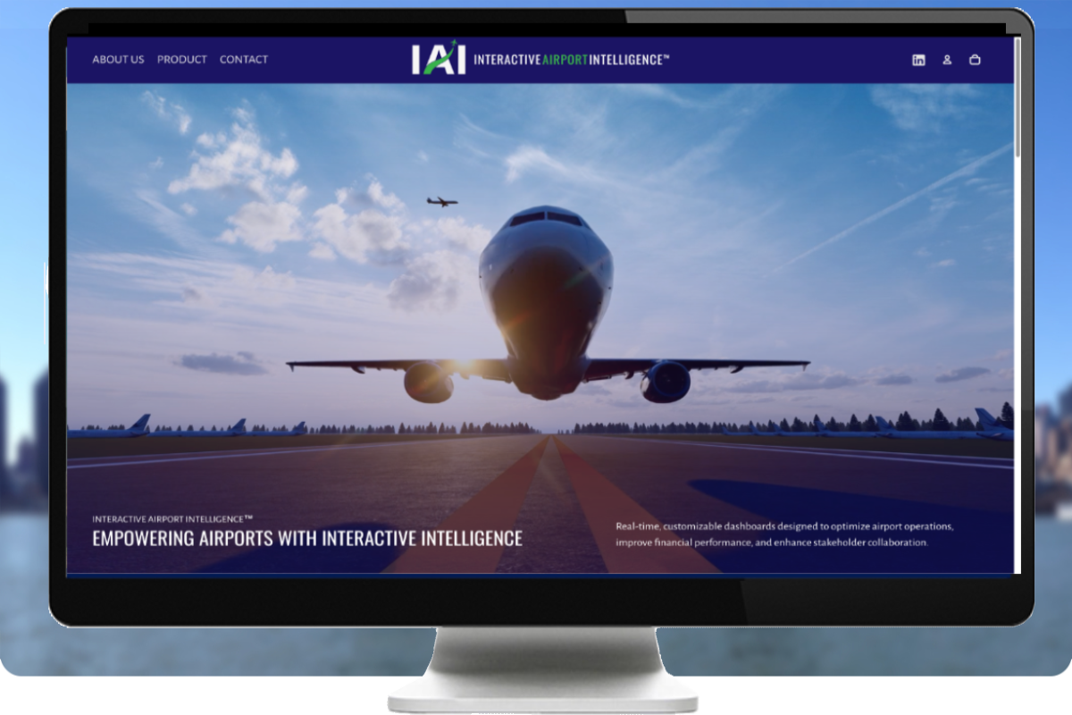 airportdashboard.com custom Shopify frontend for Interactive Airport Intelligence